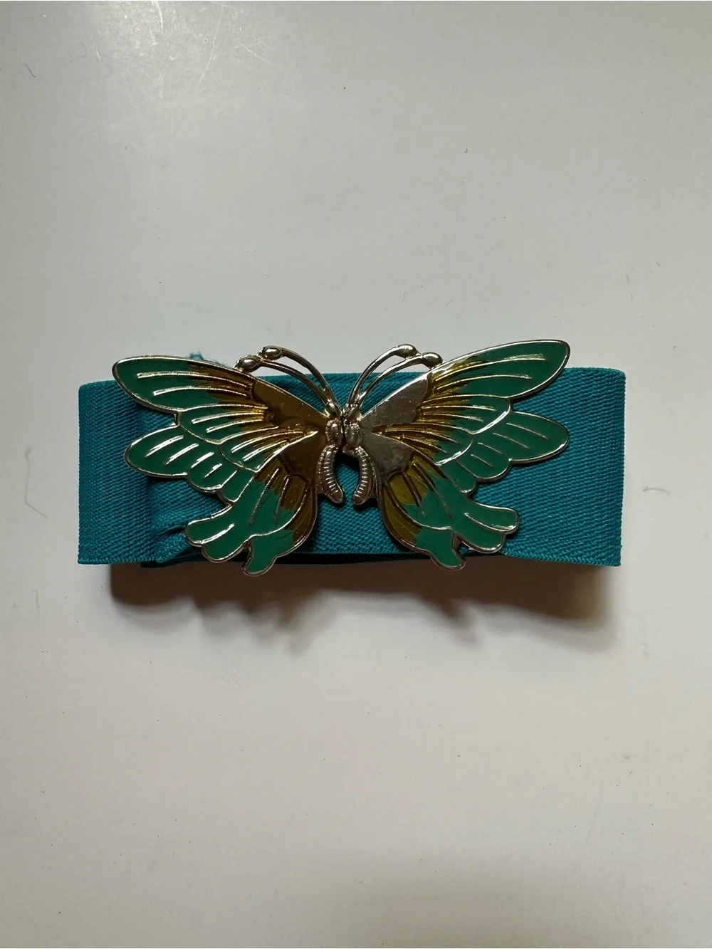 Vintage 80s Stretch Enamel Butterfly Belt